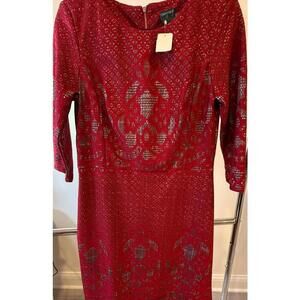 Gibby & Style Red Lace Dress - Size 12